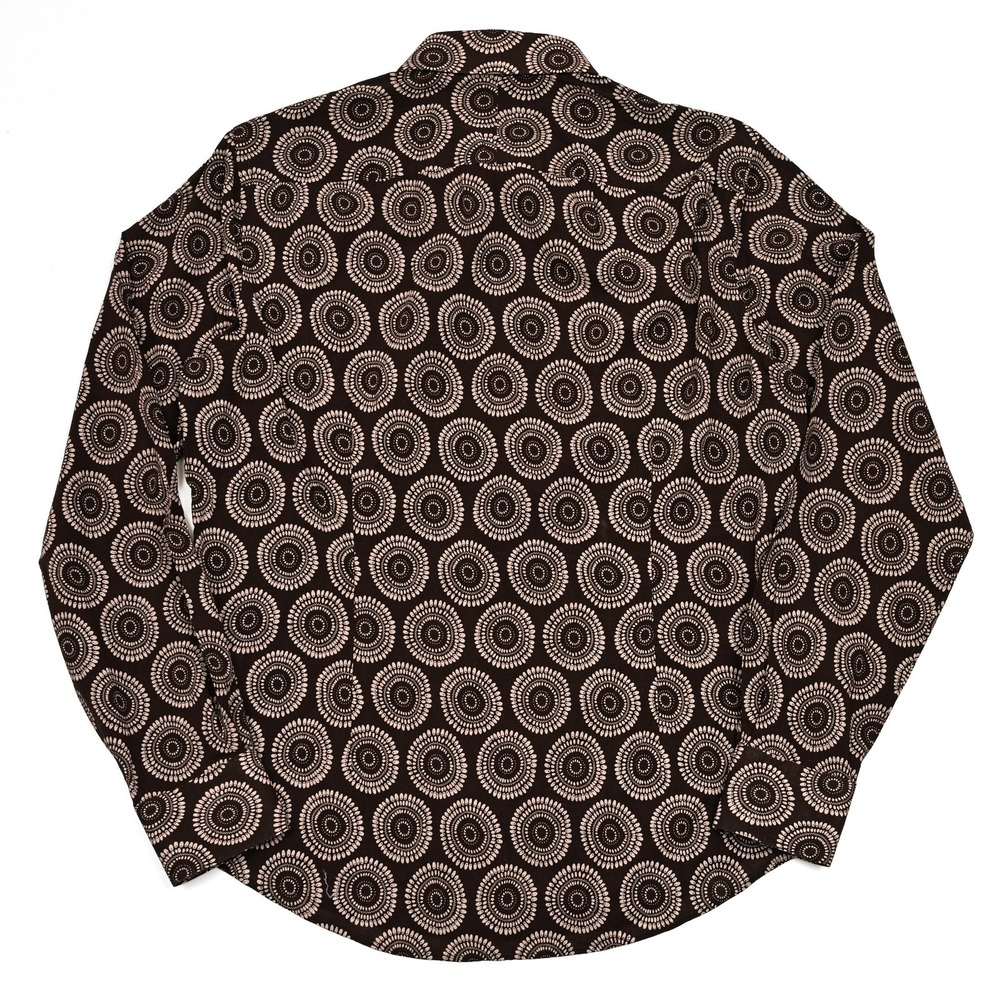 Vince Men's Medium Button‎ Up L/S Shirt Geometric Casual Soft Lightweight Preppy - Picture 7 of 9